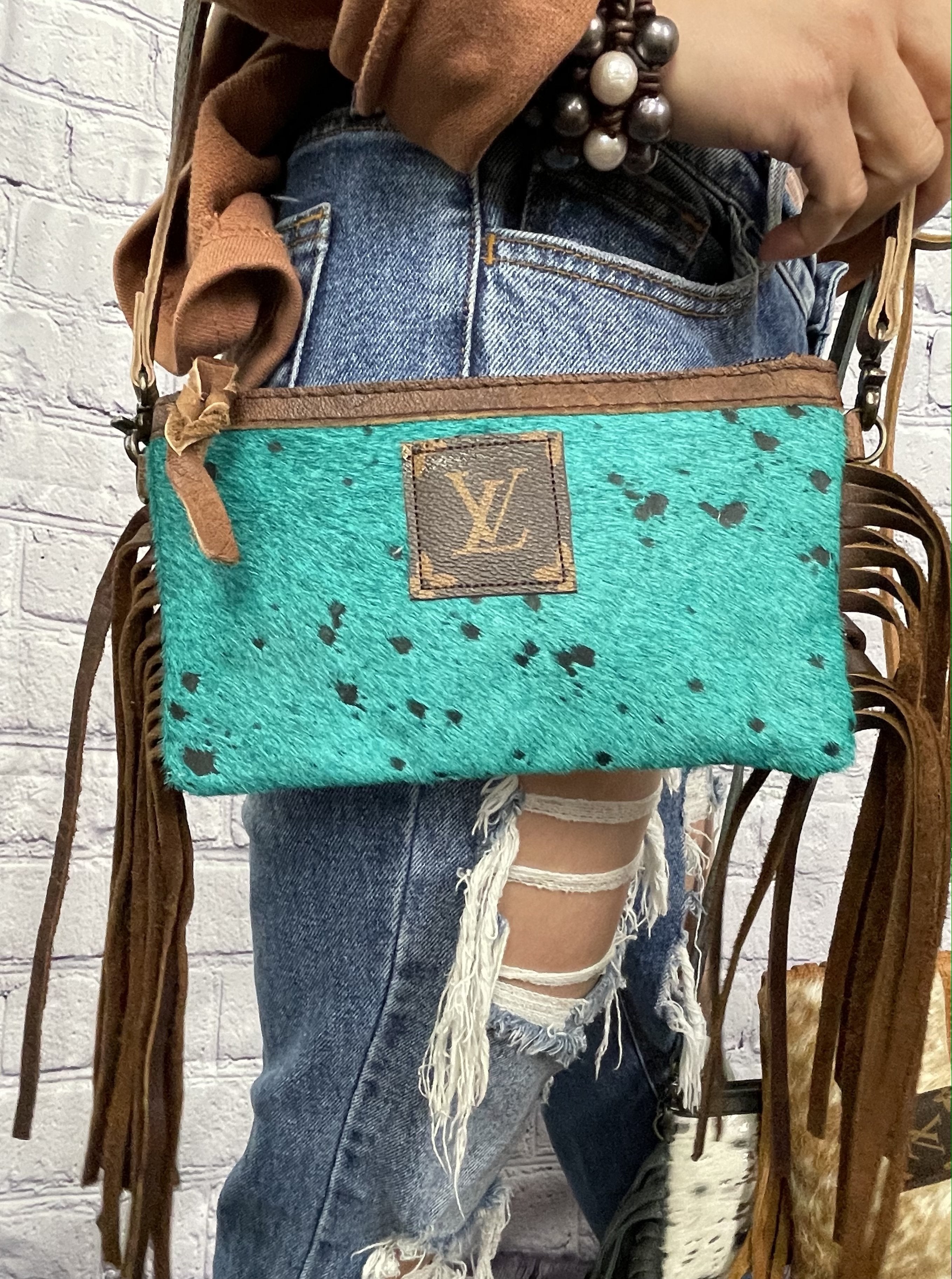 cowhide purse with louis vuitton