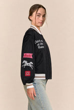 Load image into Gallery viewer, Davi & Dani - RETRO RODEO EMBROIDERED BOMBER JACKET ship 08/28/2026