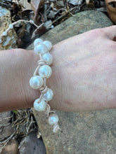Load image into Gallery viewer, HC -Simple Double White Pearls Bracelet
