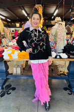 Load image into Gallery viewer, Karamel Collection - Fuschia Silk Ruffle Skirt Fall Colors Skirt