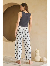 Load image into Gallery viewer, ODDI - Polka Dot Printed Barrel Denim Pants - IVORY
