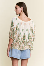 Load image into Gallery viewer, J.nna - Multi Color Embroidered Pattern Top