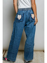 Load image into Gallery viewer, Pol - Patch Elastic Waistband Adjustable Button Woven Pants