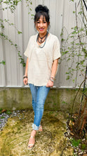 Load image into Gallery viewer, WASHED DOUBLE GAUZE RAGLAN SLEEVE SHIRT
