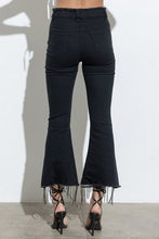 Load image into Gallery viewer, Blue B Rhinestone Fringe Denim Pants
