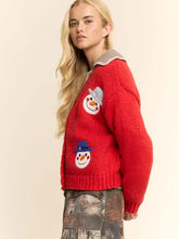 Load image into Gallery viewer, Davi & Dani - Snowman Holiday Cardigan