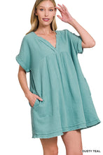 Load image into Gallery viewer, ZENANA - Off To A Good Start Gauze Dress