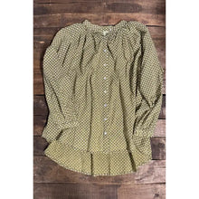 Load image into Gallery viewer, Jaded Gypsy - Sweet Nothings Shirt - Olive Dot