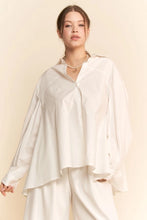 Load image into Gallery viewer, Davi & Dani - White  Blouse Button Long Sleeve Shirts