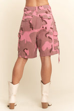 Load image into Gallery viewer, Davi & Dani - Dusty Camo Drawstring Waisted Shorts Relaxed Fit