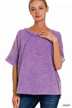 Load image into Gallery viewer, WASHED DOUBLE GAUZE RAGLAN SLEEVE SHIRT