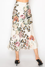 Load image into Gallery viewer, Origami - Long Satin Skirt - Leo/Floral