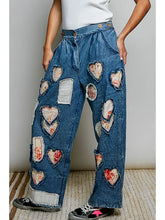 Load image into Gallery viewer, Pol - Patch Elastic Waistband Adjustable Button Woven Pants