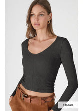 Load image into Gallery viewer, NIKIBIKI - Lace Textured V Neck Top