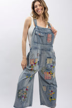 Load image into Gallery viewer, Bluevelvet - Vintage Washed Denim Overzied Bib Overalls