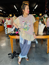 Load image into Gallery viewer, Davi & Dani - Patchwork Bloomer Pants Blue
