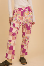 Load image into Gallery viewer, Bluevelvet - Color Blocked Board Patchwork Pants