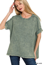 Load image into Gallery viewer, Here For You Acid Wash Gauze Top