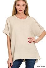 Load image into Gallery viewer, Here For You Acid Wash Gauze Top