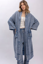 Load image into Gallery viewer, Blue Velvet - Star Patchwork Duster Jacket