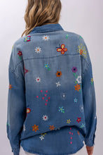 Load image into Gallery viewer, Bluevelvet - Embroidered Long Sleeve Button Up Shirt