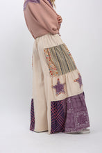 Load image into Gallery viewer, Bluevelvet - Side Tiered Ruffled Star Patchwork Pants