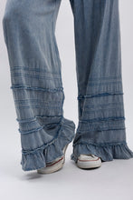Load image into Gallery viewer, Bluevelvet - Tiered Pull On Wide Leg Pants - Denim