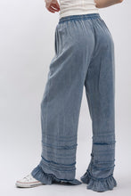 Load image into Gallery viewer, Bluevelvet - Tiered Pull On Wide Leg Pants - Denim