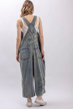 Load image into Gallery viewer, BLUEVELVET - Flower Patchwork And Embroidered Denim Overalls