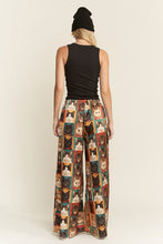 Load image into Gallery viewer, Jade By Jane - Cat Portrait Wide Leg Pants - Multi Color
