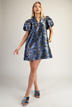 Load image into Gallery viewer, Ruffle V-neck Puff Sleeve Mini Dress