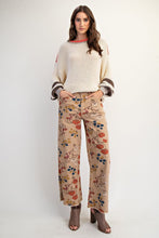 Load image into Gallery viewer, Floral Printed Washed Stretch Twill Pants
