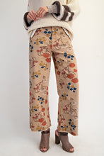 Load image into Gallery viewer, Floral Printed Washed Stretch Twill Pants