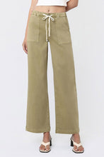 Load image into Gallery viewer, VERVET - High Rise Elastic Drawstring Baggy Wide Jeans