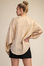 Load image into Gallery viewer, Glam - Round Neck Knot Blouse - Cream