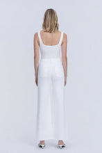 Load image into Gallery viewer, Olivia Stacked Waistband Optic White Wide Jeans