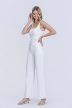 Load image into Gallery viewer, Olivia Stacked Waistband Optic White Wide Jeans