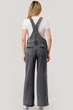 Load image into Gallery viewer, Pixi + Ivy - Soft Stretchy Washed Blue Denim Overalls - Grey Wash