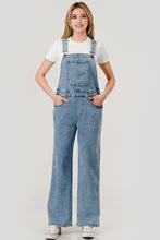 Load image into Gallery viewer, Pixi + Ivy - Soft Stretchy Washed Blue Denim Overalls - Blue Wash