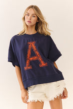 Load image into Gallery viewer, Oddi - Lace Varsity Letter Applique Sweatshirt