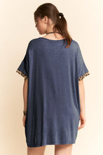 Load image into Gallery viewer, Leopard Lightning Bolt T-shirt Dress