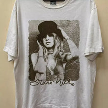 Load image into Gallery viewer, Stevie Nicks 90s Tshirt, Fleetwood Mac Band - Iced Grey