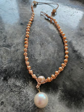 Load image into Gallery viewer, HC - 2'FER ANGLE TROP GOLD PEARLS NECKLACE