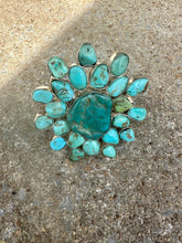 Load image into Gallery viewer, A Rare Bird - Large Turquoise Cuff Bracelet