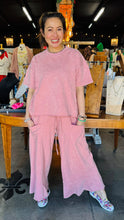 Load image into Gallery viewer, BoBo Mineral Wash Boho Ruffle Cargo Pants
