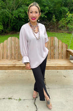 Load image into Gallery viewer, HC Ooh La La Pleated Silk Blouse