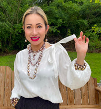 Load image into Gallery viewer, HC Feel Cute With Bow Tie Blouse