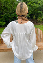 Load image into Gallery viewer, HC Ooh La La Pleated Silk Blouse