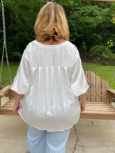 Load image into Gallery viewer, HC Ooh La La Pleated Silk Blouse