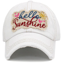 Load image into Gallery viewer, Hello Sunshine Washed Vintage Ballcap
